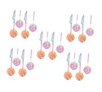 INOOMP 20pièces Kit De Jouets à Gratter pour Chats Balles Colorées Interactives Feutre Stimule Le Jeu Et Exercice à Intérieur pour Décompression Et Affûtage des Griffes des Chats