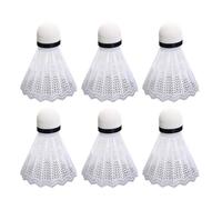 INOOMP 24 Pièces Volant de Badminton en Plastique Mousse Blanc