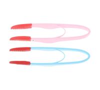 INOOMP 2pièces Brosse De Nettoyage Douce Pour Yeux De Chat Et Chien Kit Peigne Ergonomique Pour Éliminer De Poils Morts Accessoire De Toilettage Pour Animaux De Compagnie Bleu Rose