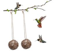 INOOMP 2pièces De Rotin Décoratives pour Cage Jouets à Mâcher pour Perroquet Et Oiseaux Facile à Accrocher sans Prendre Trop De Place