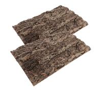 INOOMP 2pièces Écorce De Chêne Naturelle pour Terrarium Décor De Fond Réaliste pour Reptiles Et Aquariums Matériau Et Facile à Installer