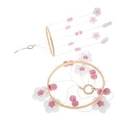 INOOMP 2pièces Mobiles De Lit Pour Garçon Fille Cloches Motifs Floraux à Pompons Décoration De Chambre Garçon Fille De Lit Fait Main