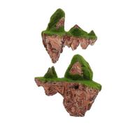 INOOMP 2pièces Pierres Artificielles Résine pour Aquarium Éléments Flottants avec Motif de Mousse Décoration Suspendue pour Décor sous-Marin