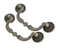 INOOMP 2pièces Poignées de Tiroir Vintage Européennes Poignées de Commode Robustes au Style Antique Design Classique pour Meubles Traditionnels et Modernes Décor Artistique pour