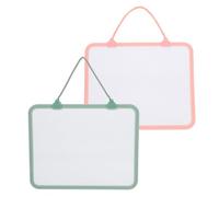 INOOMP 2pièces Tableau Effaçable à Sec Portable avec Corde Amovible Ardoise Blanche Double Face pour Bureau et Apprentissage à Domicile