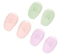 INOOMP 3 Paires de Protège-oreilles en Silicone pour Teinture Capillaire - Cache-oreilles Imperméables, Résistants à Haute Température, Taille Unique - Protections Légères pour Salon