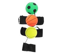 INOOMP 3 pièces Balles de Retour pour Poignet Caoutchouc Élastiques pour Garçon Fille Jouets de Fête Football Basketball Tennis Améliore la Force du Poignet Évacuation du Stress