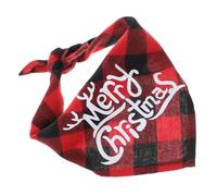 INOOMP 3 Pièces Bavoir De Noël Bandana De Chien De Noël Écharpe Triangle Chien Serviette De Salive De Chien Écharpe Chien Triangle Décor De Noël Triangle De Chien Coton Polyester