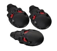 INOOMP 3 Pièces Emblèmes pour Voiture et Badge Crâne Autocollants Latéraux Personnalisés pour Hommes Installation Facile et Design Unique