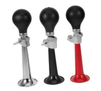 INOOMP 3 Pièces Klaxon Métal Puissant Installation sans Outil Compatible VTT et Urbain Avertisseur Cycliste Sécurité Robuste PVC et Corne Rétro Clown Sonore pour Guidon