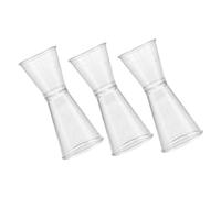 INOOMP 3 pièces Lot de Doseurs Double Face Plastique Réutilisable pour Bar Jigger Précis et Léger pour Cocktails Mesureur Indispensable pour Maison Fêtes et Banquets Réutilisable