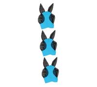 INOOMP 3 Pièces Masque Masque d'équitation prévention des Mouches Masque de Cheval Portable Cheval Maille Mouche à Cheval Filet tête de Cheval Masque Anti-Mouches
