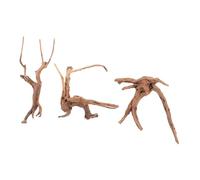 INOOMP 3 Pièces Racines Naturelles pour Aquarium Décoratives Flotté Réaliste pour Poissons et Reptiles Branches Décoratives Sûres pour Eau Douce Ornement de Paysage Aquatique