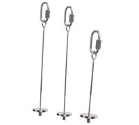 INOOMP 3 pièces Support pour Cage à Oiseaux Acier Inoxydable Porte-Fruits et Légumes Compact pour Perroquets Alimentation et Facile à Nettoyer Lot