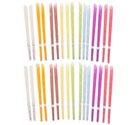 INOOMP 30 Bâtonnets D'aromathérapie Auriculaires en Cire D'abeille Naturelle, 15 Paires Multi-couleurs pour Nettoyage Oreille, Soulagement Stress et Acouphènes, Couleur Couleur Aléatoire