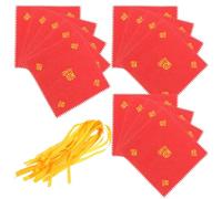 INOOMP 30 Pièces Couvercle de Bocal à Vin Couvercle Hermétique pour Bocal à Vin en Tissu Rouge Réutilisable et Jarre à Alcool Style Rétro Unique