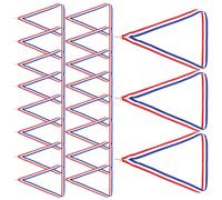 INOOMP 30 Rubans pour Médailles Sportives Pinces à Pression, Cordons de Cou aux Trois Couleurs Rouge Blanc Bleu, Lot de 30 Pièces, Accessoires pour Récompenses et Événements Sportifs