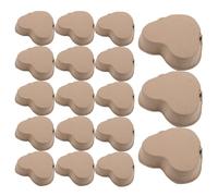 INOOMP 30 Supports à Œufs en Pâte à Papier Recyclée de Cœur, Plateau 3 Emplacements, Emballage Écologique pour Saint-valentin, Bricolages et Accessoires Œufs de Ferme, Usage