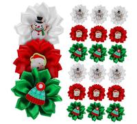 INOOMP 30pièces Accessoires pour Chiens Nœuds De Noël avec Élastiques Caoutchouc Décorations Festives pour Animaux De Compagnie
