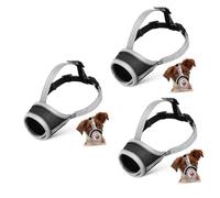 INOOMP 3pièces Muselière Respirante pour Chien De Bouche Tissu Idéale pour Éducation Visites chez Le Vétérinaire