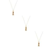 INOOMP 3pièces Pendentif Urne Funéraire Acier Inoxydable pour Cendres De Chien Collier Commémoratif De Souvenir pour Animaux Bijoux Mémoires pour Garder Vos Proches Près du Cœur