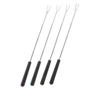 INOOMP 4 pièces à Viande Inox avec Poignée Colorée Bâtons Barbecue Kabob Skewers Antidérapants pour Grillade et Rôtissage Accessoires Bbq pour Fête des Pères