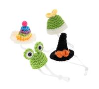 INOOMP 4 Pièces Chapeaux Mini Animaux Réglables pour Petits Animaux Accessoires Costume Hamster et Fête Décoratives pour Halloween Anniversaire et Noël