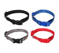 INOOMP 4 Pièces Collier Réfléchissant avec Boucle à Dégagement Rapide en Nylon pour Chien et Anneau en Métal, Réglable pour Petits et Moyens Chiens, pour Quotidiennes