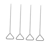 INOOMP 4 pièces Kit de Tiges de Revêtement Acier Inoxydable pour Laboratoire Outil Détalement Résistant Corrosion avec Extrémité Triangulaire pour Diffusion Précise
