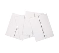 INOOMP 4 Pièces Panneau D'affichage Pliable Trifold en Papier Ondulé Blanc, Usage Polyvalent et Solide pour Exposition Commerciale ou Salon Artistique