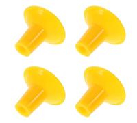 INOOMP 4 Pièces Plaque D'aspiration en Caoutchouc Jaune pour Outil de Réparation de Soupapes de Voiture, Haute Efficacité de Rodage, Adaptée aux Réparations Automobiles de Soupapes