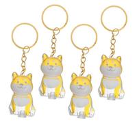 INOOMP 4 Pièces Porte Clés Transparent pour Poils de Chien Boîte de Rangement Commémorative et Compacte Accessoire Souvenir pour Garder la Mémoire de Votre Animal