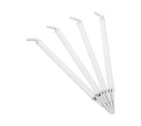 INOOMP 4 Pièces Stylo de Décoration D'ongles Adhésif Intégré Double Embout en Acier Inoxydable Maniement Contrôlé pour Perles pour Créatifs et Manucure