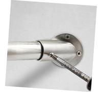 INOOMP 4 pièces Support de Tringle de Penderie Acier Inoxydable Fixations Angle à Robustes et Porte Barres pour Placard pour Coin Armoire et Salle de Bain Installation Facile