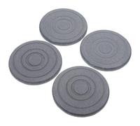 INOOMP 4 Pièces Tapis de Diatomite Rond Absorbant pour Jardinière | Doublure Pratique et Transportable, pour Hôtels et Maisons, Matériau au Silicate de Calcium