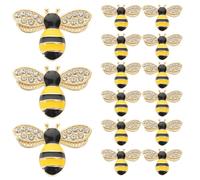 INOOMP 40 Pièces Décorations D'abeilles en Alliage pour Coque de Téléphone Toucher Doux, Accessoires DIY Faits Main et Charme Pratique pour Créations Uniques