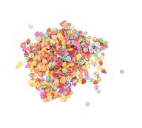 INOOMP 4000 Morceaux D’Accessoires pour Ongles en Pâte Polymère, Breloques pour Ongles Façon Fruits, DIY Loisirs Créatifs Garçon et Filles