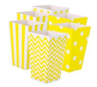 INOOMP 48 pièces Boîtes Popcorn Papier Motifs Imprimés Multicolores Boîtes à Frites et Popcorn Légères et Résistantes pour Cinéma Anniversaires