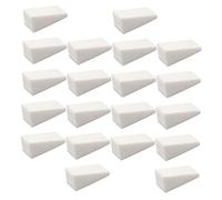 INOOMP 48 Pièces Éponges Maquillage de Coin Blancs pour Nail Art Dégradé, Applicateurs en Éponge Esthétiques Résistants pour Femmes