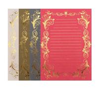 INOOMP 4ensembles Papier à Lettres Vintage Imprimé Style Européen Romantique Feuilles Créatives pour Écrire Lettres Papeterie Douce et Pratique pour Correspondance Style Plusieurs styles