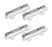 INOOMP 4pcs Roulettes pour Porte Coulissante en Verre Roulement, Acier Laminé à Froid, Installation Facile, Polyvalentes pour Portes Coulissantes Résidentielles Élégantes