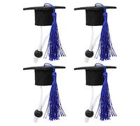 INOOMP 4pièces Chapeau De Hamster Casquette De Hamster Costume De pour Petit Animal De Compagnie Costume Animal De Compagnie Chapeau à Pompons