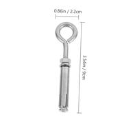 INOOMP 5 pièces Boulons Expansion Acier Inoxydable avec Anneaux Fermés Crochets de Levage pour Fixation Murale et Percage Résistants à Eau Usure Usage pour Plafond et Maçonnerie