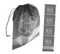 INOOMP 5 pièces Sacs de Rangement à Cordon avec Fenêtre Transparente Sacs Poussière Multifonctions pour Chaussures et Accessoires de Voyage Organisateurs Valise et Étanches