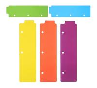 INOOMP 5 Pièces séparateurs de page en ABS, onglets écrits, onglets de classification pour notebook et notepad, lot de 5 pour organiser le classeur et le carnet de notes