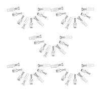 INOOMP 50 connecteurs électriques Automobiles à cosses Plates mâles et | Jeu de connecteurs à fourche, idéal pour les projets de câblage automobile, compatible avec les faisceaux de câbles de
