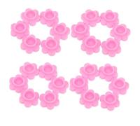 INOOMP 500 Pièces Flower Shaped Eyelash Extension Glue Cups Disposable Lash Organizer Tool For Stable Application And Neat Workstation