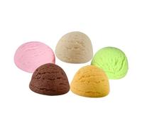 INOOMP 5pièces Boules De Glace Décoratives Accessoires pour Fête Décorations De Table Fausses Boules De Glace pour Présentation Cadeaux Invités