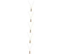 INOOMP 5pièces Pendentif Commémoratif Acier Inoxydable pour Cendres De Chien Collier Urne Funéraire avec De Patte Bijou Mémorial pour Garder Les Souvenirs Près du Cœur