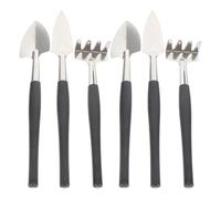 INOOMP 6 Petits Outils de Jardinage : Ensemble de Mini Outils pour Plantes succulentes Comprenant Une Petite truelle, Une Mini Pelle et Un râteau à Main, Ensemble d'entretien des Plantes de
